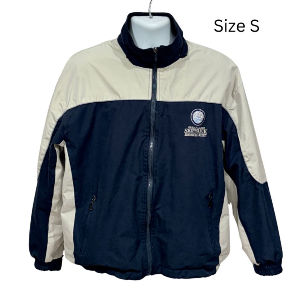 Great Lakes Shipwreck Historical Society Jacket Men’s S Fleece Lined Navy